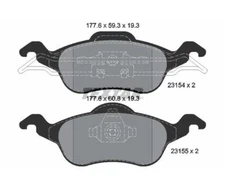 Brake pad set, disc brake Q + Textar 2315402 for Ford