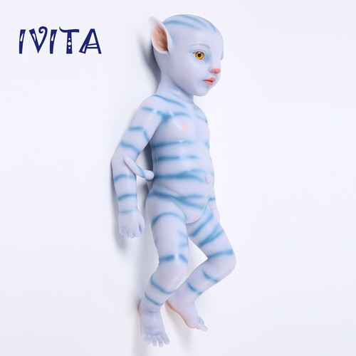 IVITA 18'' Soft Silicone Reborn Doll Amber Eyes GIRL Realistic Fairy Baby Infant - Picture 8 of 10