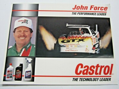 NHRA 1994 John Brute Force Castrol Chevy Funny Car Drag Racing Track Handout