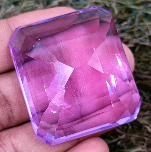 TOP QUALITY AAA PURPLE OPAL EGL UNTREATED EMERALD SHAPE 275 CT LOOSE GEMSTONE - Picture 6 of 13