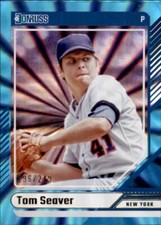 Tom Seaver 2024 Donruss Blue Laser #48 /249 New York Mets Numbered Parallel HOF