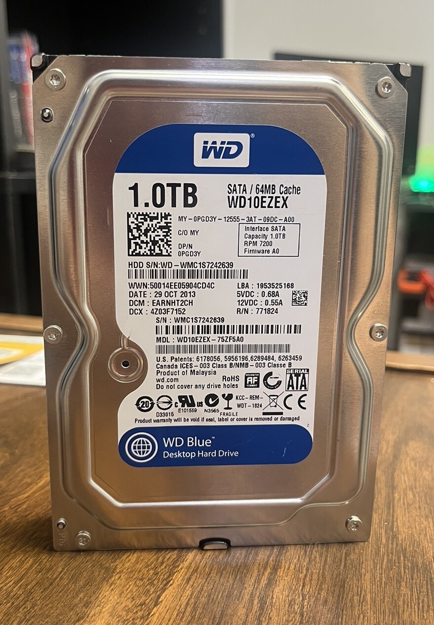7200 Rpm Sata Wd Blue 1tb Hdd Speed Wd Blue 7200rpm Hdd Read Speed