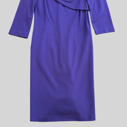 Versace Dress Women’s EU 44 US 8 Collection Medusa Head Purple Knee Length - Picture 4 of 16