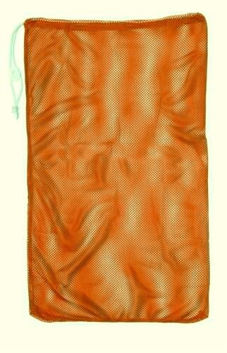 New Champion 24"x36" Mesh Ball Laundry Gear Drawstring Bag Cord Lock & ID Orange - Afbeelding 1 van 2