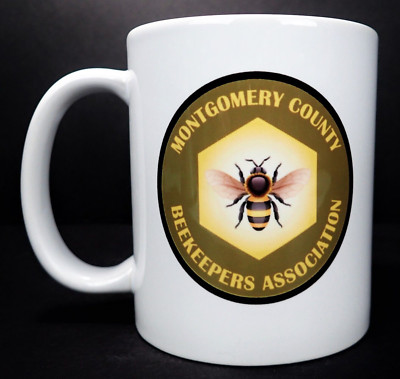 Montgomery County Beekeepers Association Coffee Cup Ceramic Tea Mug Bee Honey 