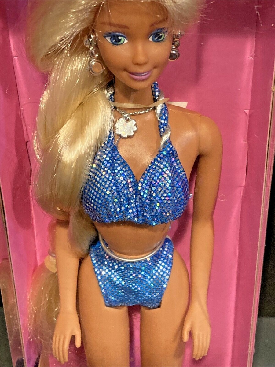 Sparkle Beach Barbie Long Blonde Hair 1995 Mattel 13132 NRFB NEW