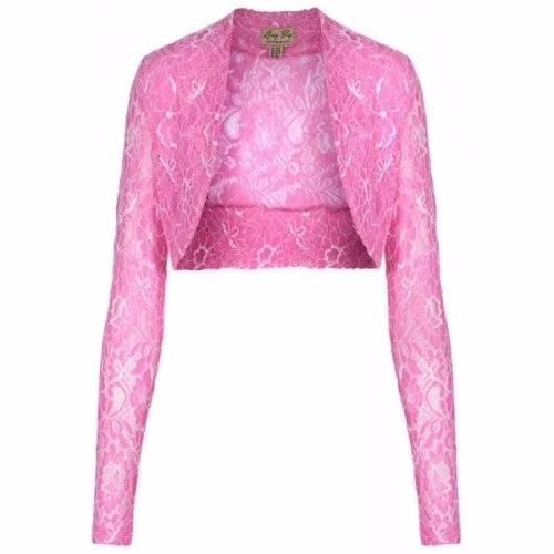 Pink lace hotsell shrug