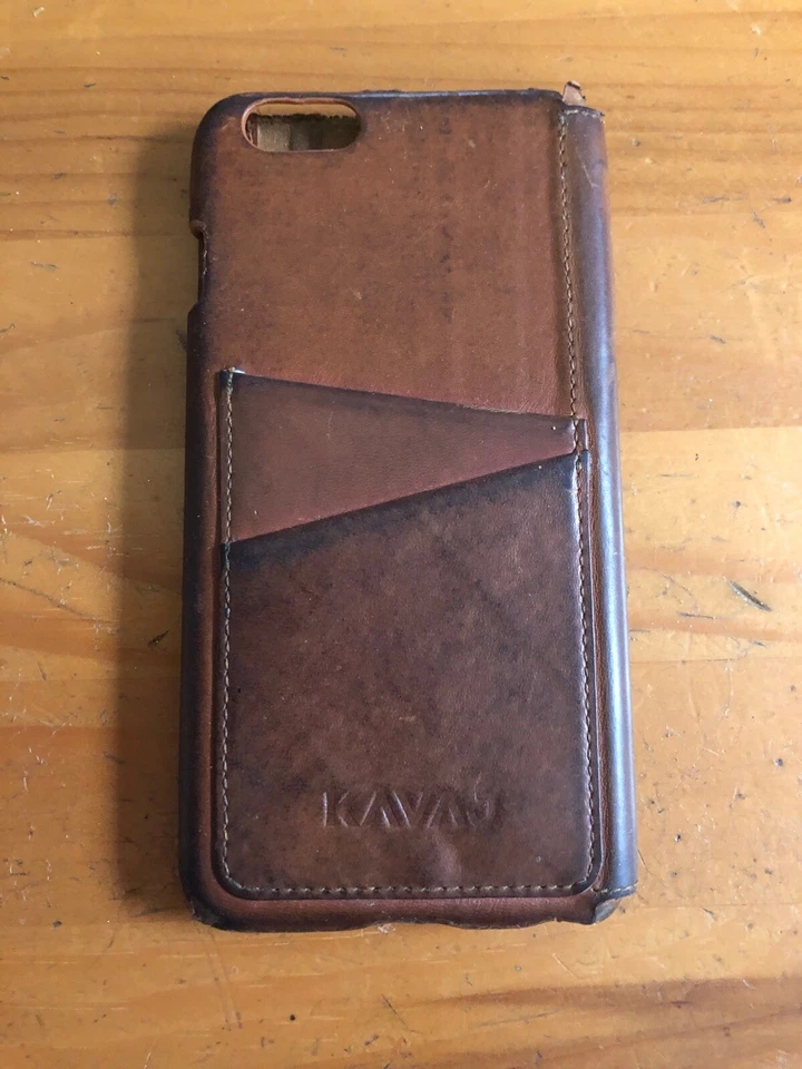 Kavaj Cognac Leder Dallsa iPhone 6 Plus Hülle - Bild 2 von 4