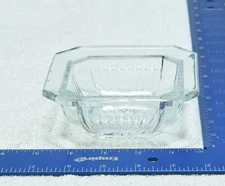 Vintage Clear Cut Glass Crystal Trinket Box/Dish