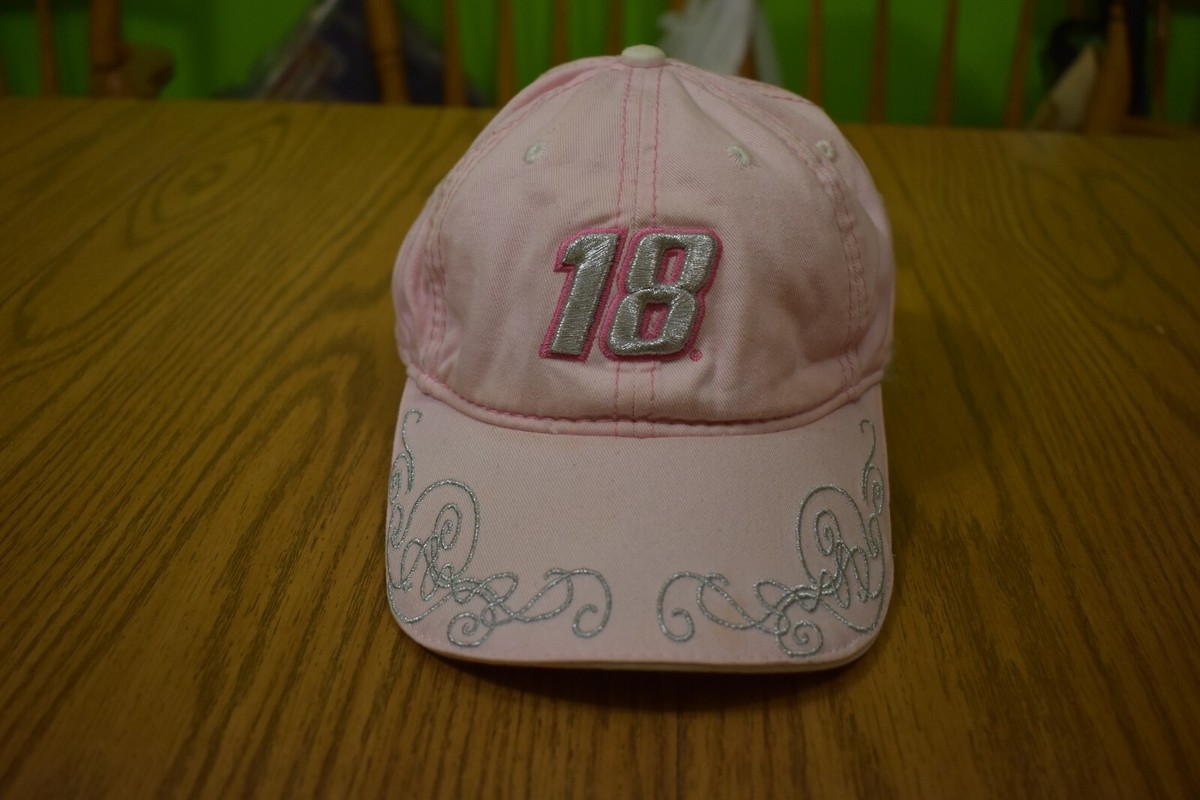 Kyle Busch #18 HOT Pink Racing Cap Hat M&Ms Joe Gibbs Racing Team Chase  Nascar