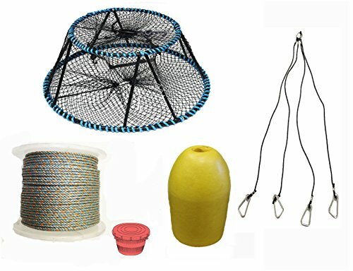 KUFA Sports Tower Style Prawn trap with 400' rope & Accessories (CT130+PAQ1+HA5)