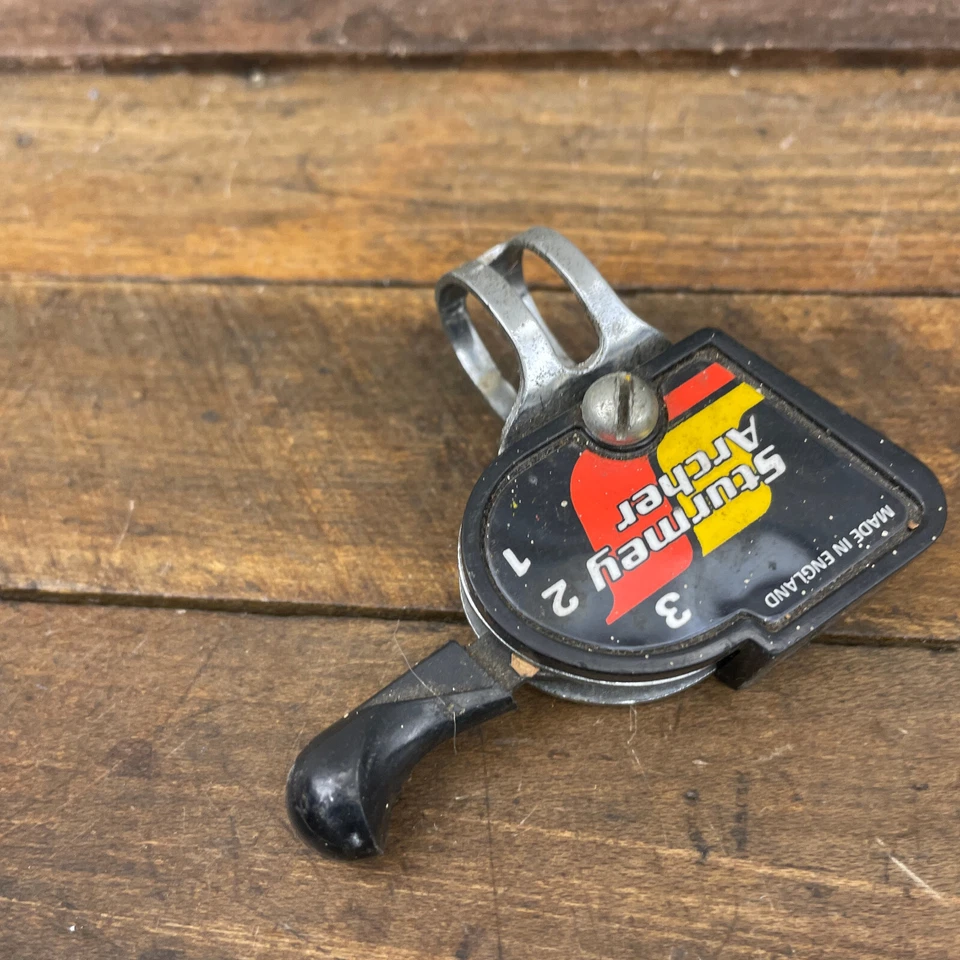 Palanca de cambios vintage Sturmey Archer 3s palanca de cambios gatillo de 3 velocidades deportes años 70 80 A4 Foto 3 de 4