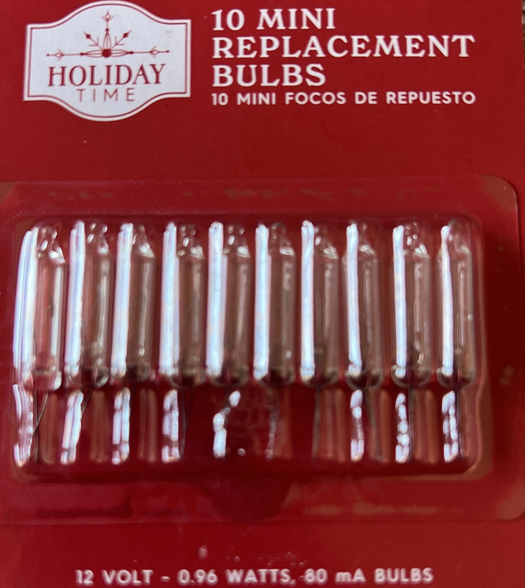 12 volt Christmas Light Bulbs Clear Mini for 10 11 12 count Tree