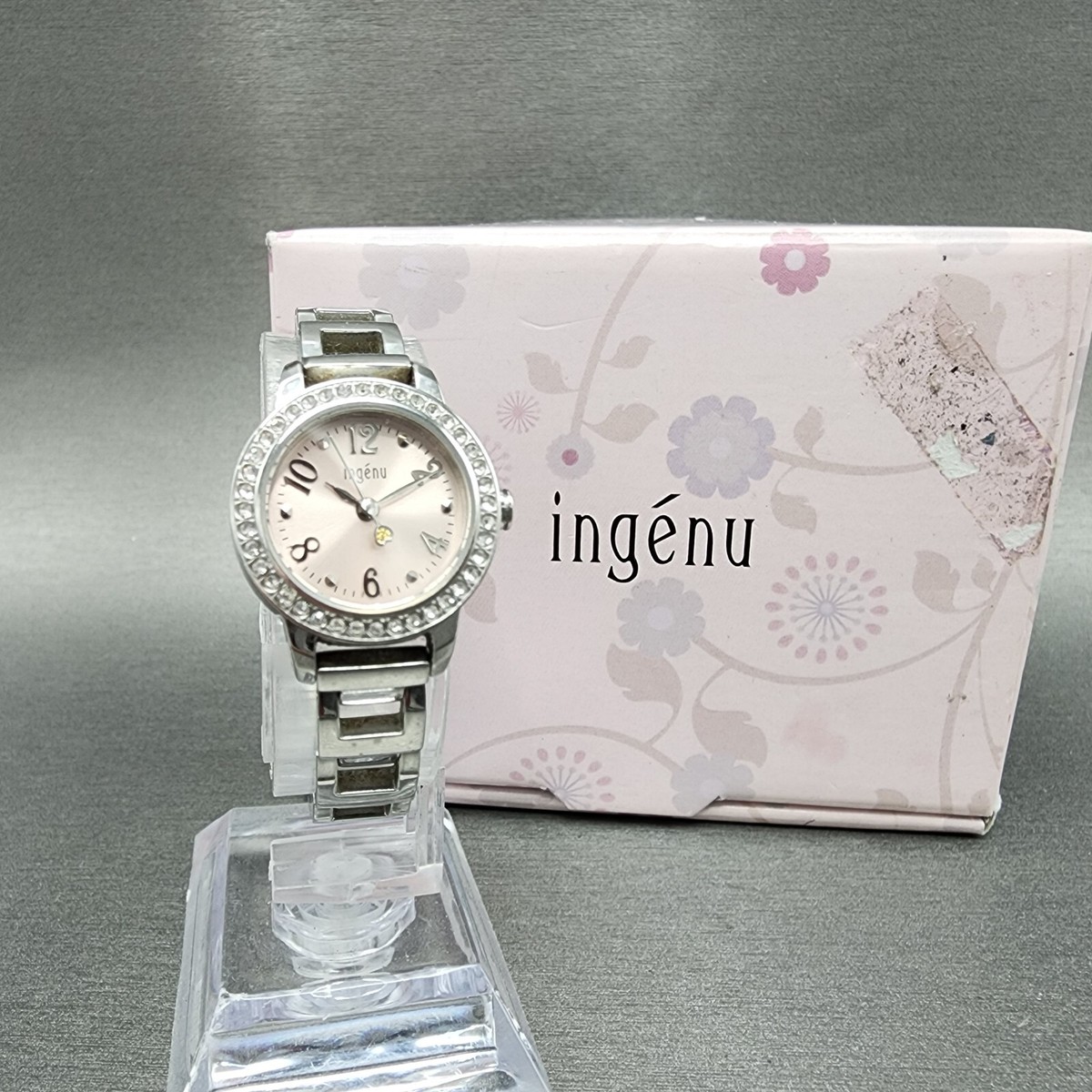 Vintage Seiko Alba V501-0DW0 Ladies Quartz Watch – 23mm Pink/Silver Seiko ALBA Ingenu Watch Women 22mm Pink Dial Silver Tone  main image 3