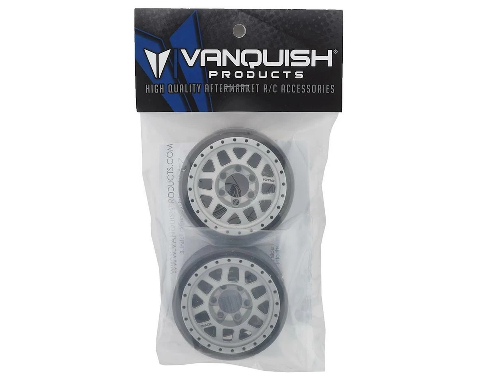 Vanquish Products KMC XD229 Machete V2 1.9" Beadlock Crawler Wheels (Clear) (2) - Image 4 of 4