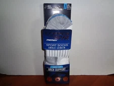 Copper Fit Infused Sport Ankle Socks 3 Pair White S/M Size Men 5-9 Women 6-10