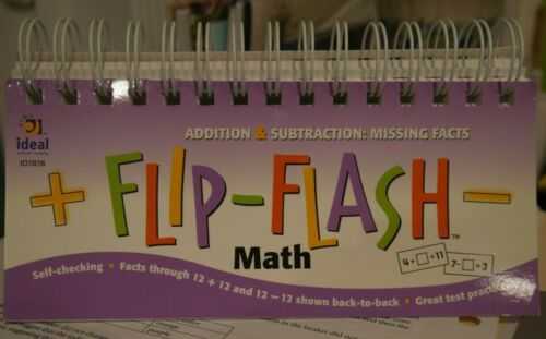 Flip Flash Math, 156 Addition / Subtraction Missing Facts by Ideal School EUC