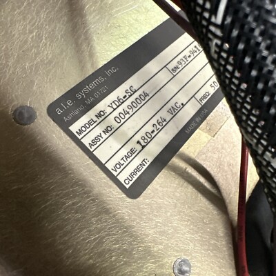 A.L.E. Systems Yd6-Sc High Voltage Power Supply COMPLETE NEW OLD STOCK!