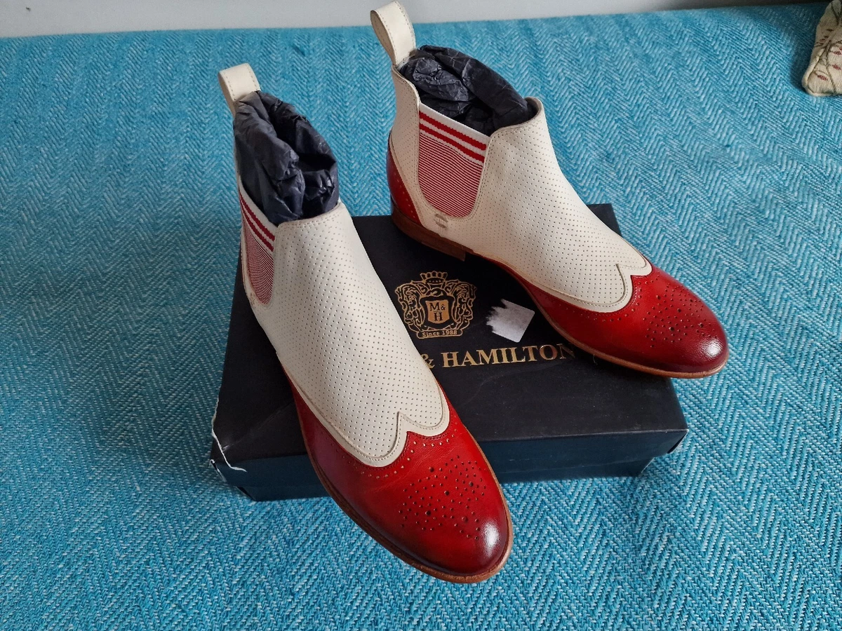 MELVIN & HAMILTON Leder-Chelsea-Boots in Schwarz günstig kaufen