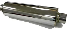 SUV Weld-on Resonator ( w/ Weld -seam, 4.0" OD (Inlet/ Outlet) 22.75""L