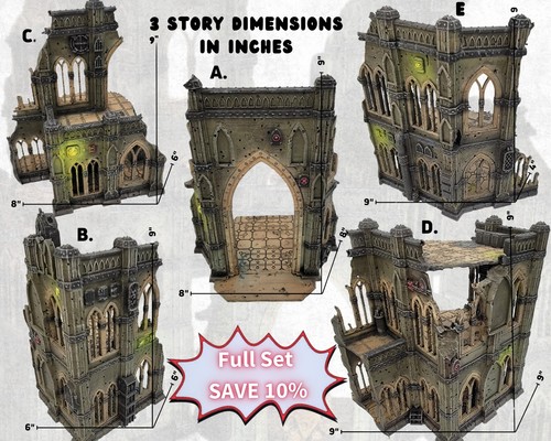 Imperialis Headquarters: Gothic Sci-Fi Modular Cathedral Terrain for 28mm Tablet - Bild 3 von 15