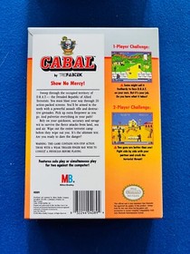 Cabal CIRCLE SEAL 1ST PRINT NES Nintendo 100% CIB Complete Box Manual MINT