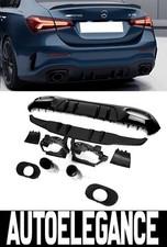 Mercedes Klasse A W177 Limousine Diffusor Hinten AMG Mit Edelstahl Endrohren A35