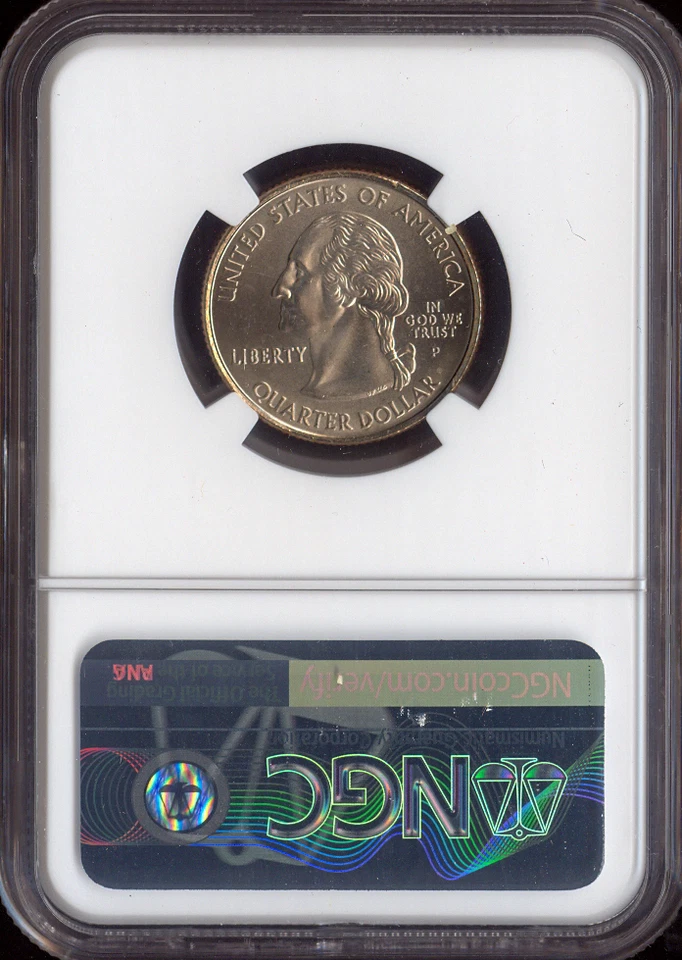 2008 Oklahoma State Quarter NGC MS66 Quality - Image 2 of 2