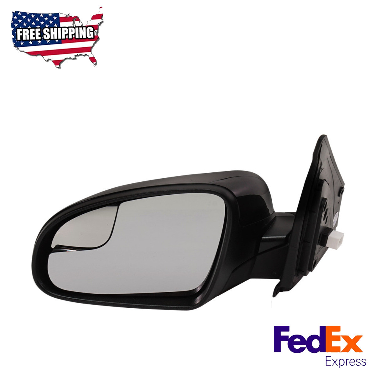 Mirror Paintable Power Glass Driver Side for 2018-2022 Hyundai Kona