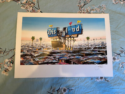 Jeff Gillette Disylnd Druck signiert vom Künstler Echtheitszertifikat Disney Slums