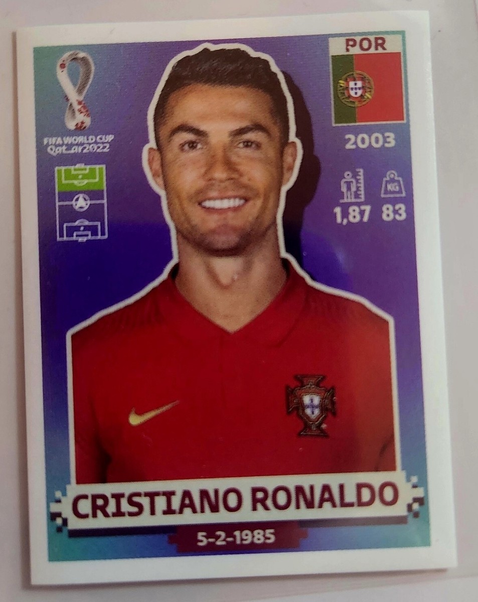 2022 Panini FIFA World Cup Qatar Stickers Cristiano Ronaldo POR18