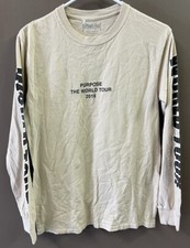 Justin Bieber Purpose World Tour Long Sleeve Shirt Small 2016