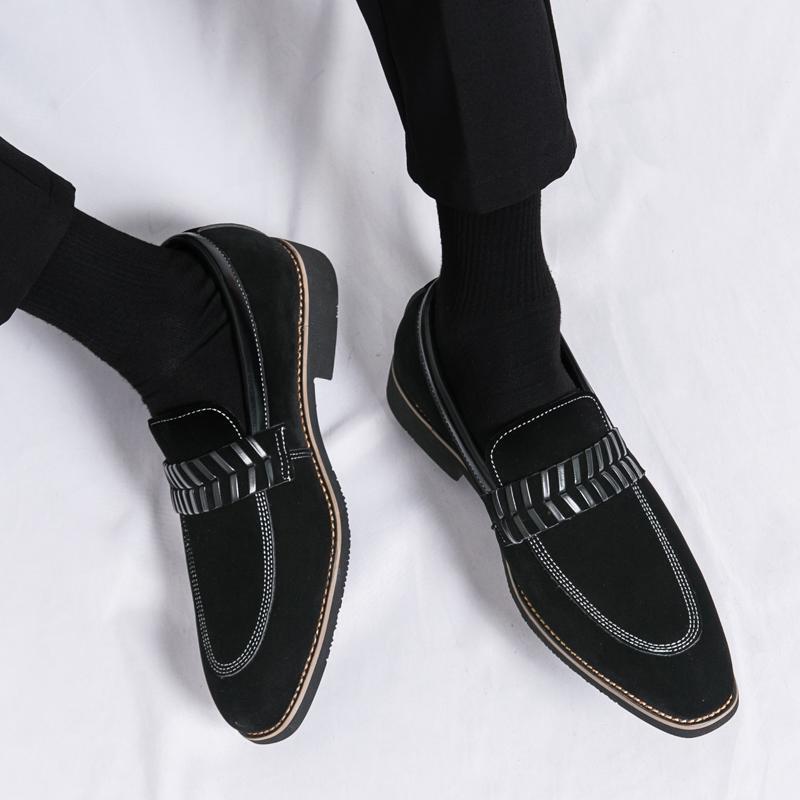 SAOLA Scarpe da sposa Oxford eleganti da uomo con catena pompa inglesi a punta eleganti