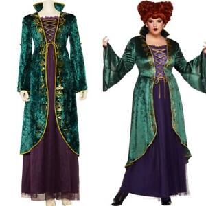 Details about   Hocus Pocus Winifred Sanderson Cosplay Costume Suit Halloween Outfit Dress