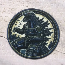 Kaiju Patch Embroidered Iron-on Applique Giant Monster Films Movies Retro Comics