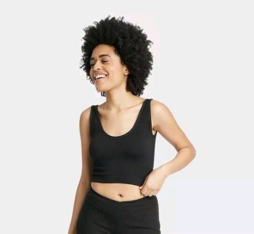 Colsie Ribbed Knit Tank Top in Black Size XS New With Tags