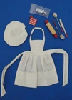 Early Vintage Barbie - Barbie Q Apron and Accessories - VGC!!!