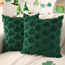 St Patricks Day Pillow Covers 18X18 Inch Set of 2 St Patricks Day Decorations Gr