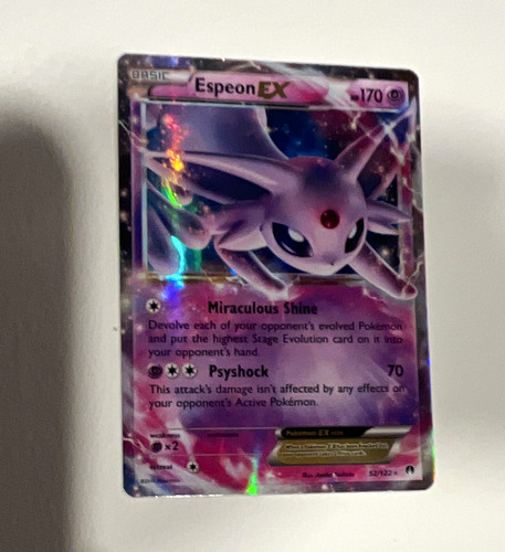 The Pokémon Company Espeon EX 52/122 Breakpoint Ultra Rare Holo English 2016