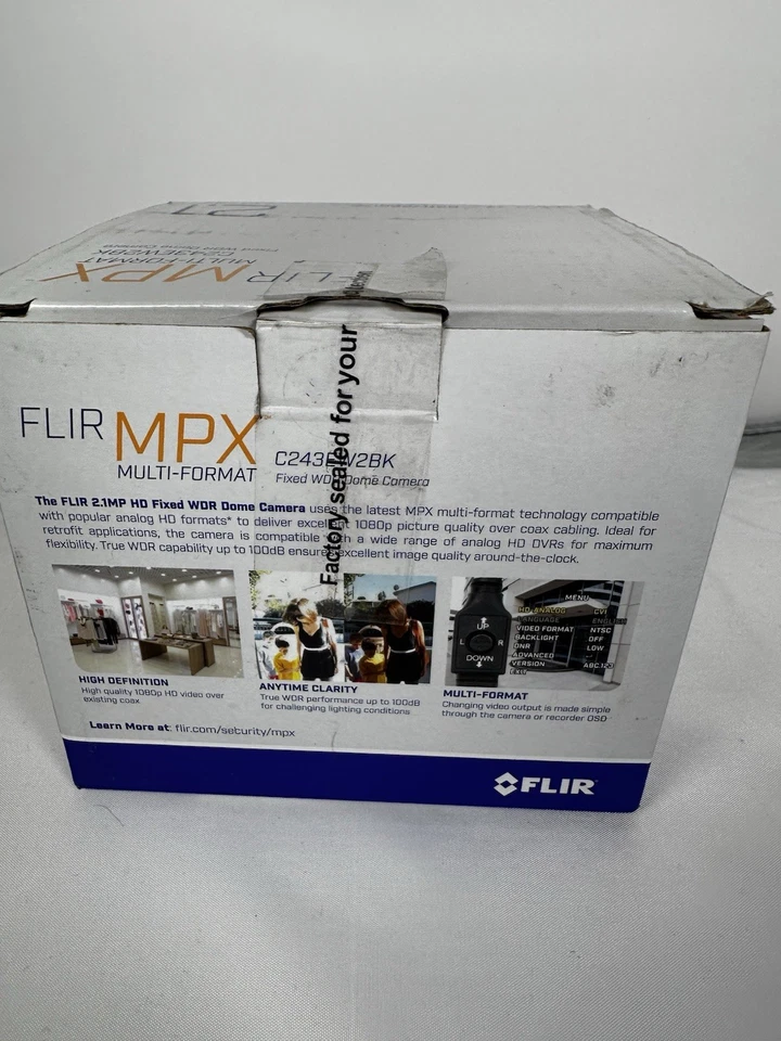 Cámara domo tecnología multiformato Flir mpx C243EW2BK 2.1 negra Foto 3 de 4