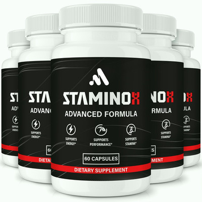 Staminox for Men, Stamino X Supplement to Boost Performance & Stamina - 5 Pack