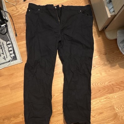 Dickies Men's Black Carpenter Pants 42W Regular Fit Straight Leg Canvas