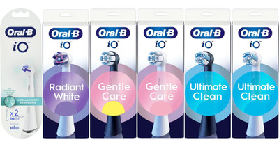 Oral-B iO Replacement Heads ? Gentle Care, Ultimate Clean, Radiant, Specialized