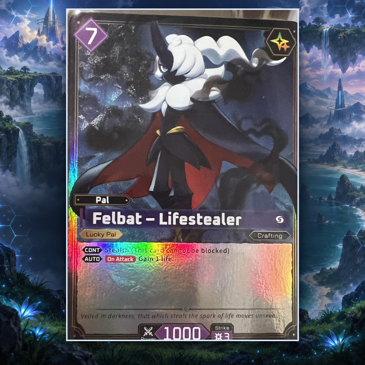 Palworld TCG Felbat Lifestealer ETD02-018TSR Trial Deck Foil English