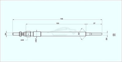 GLOW PLUG CHRYSLER JEEP MERCEDES BENZ A B C E G CLASS SPRINTER 1x GENUINE ELO