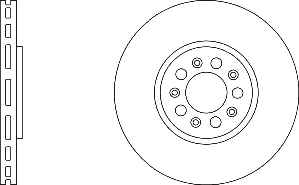 2x Brake Discs Pair Vented Front 288mm PBD8387 Proformer Set 1J0615301C New