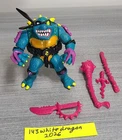 Vintage 1990 Playmates TMNT Slash Action Figure Complete READ