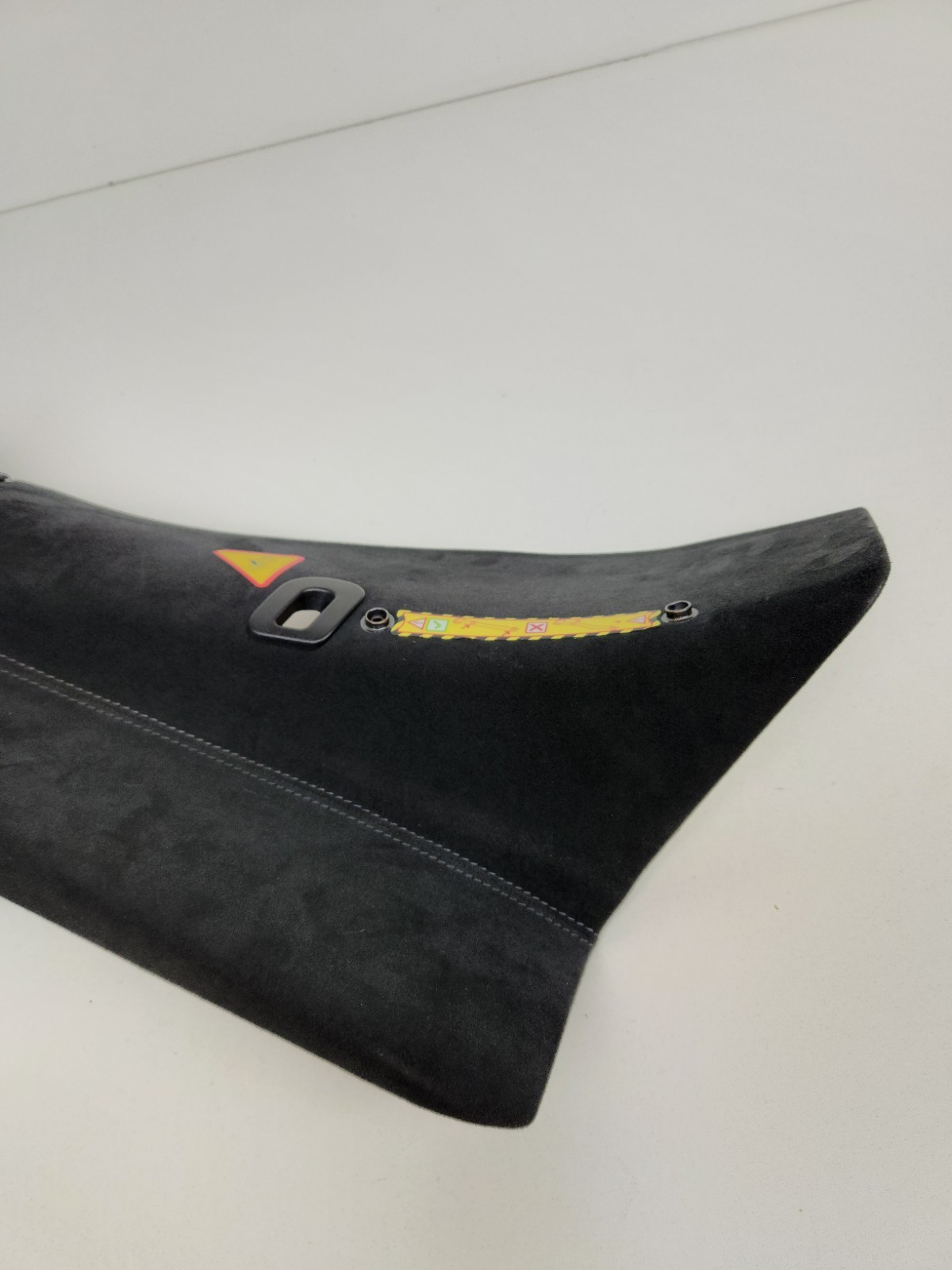 2015-2017 MCLAREN 675LT LEFT SIDE INTERIOR B PILLAR SEATBELT PANEL ALCANTARA OEM