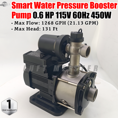#ad #ad For House Shower Irrigation NPT Smart Water Pressure Booster Pump 115V 450W NEW $285.00