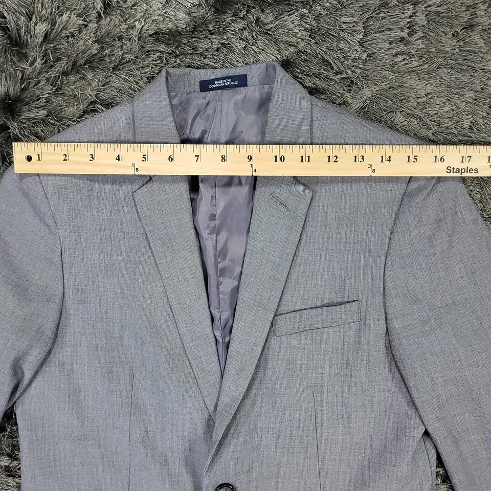 Chaps Blazer Niños 18 Regular Gris Abrigo Deportivo Traje Chaqueta Dos Botones Calce Clásico Foto 4 de 4